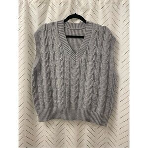 Grey sweater vest